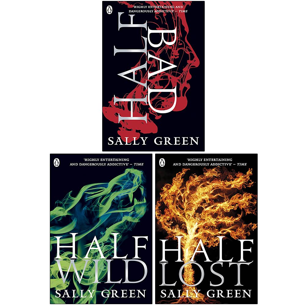Half Bad Trilogy 3 Books Collection Set by Sally Green - Paperback YA Fantasy Book Set Cover Detail