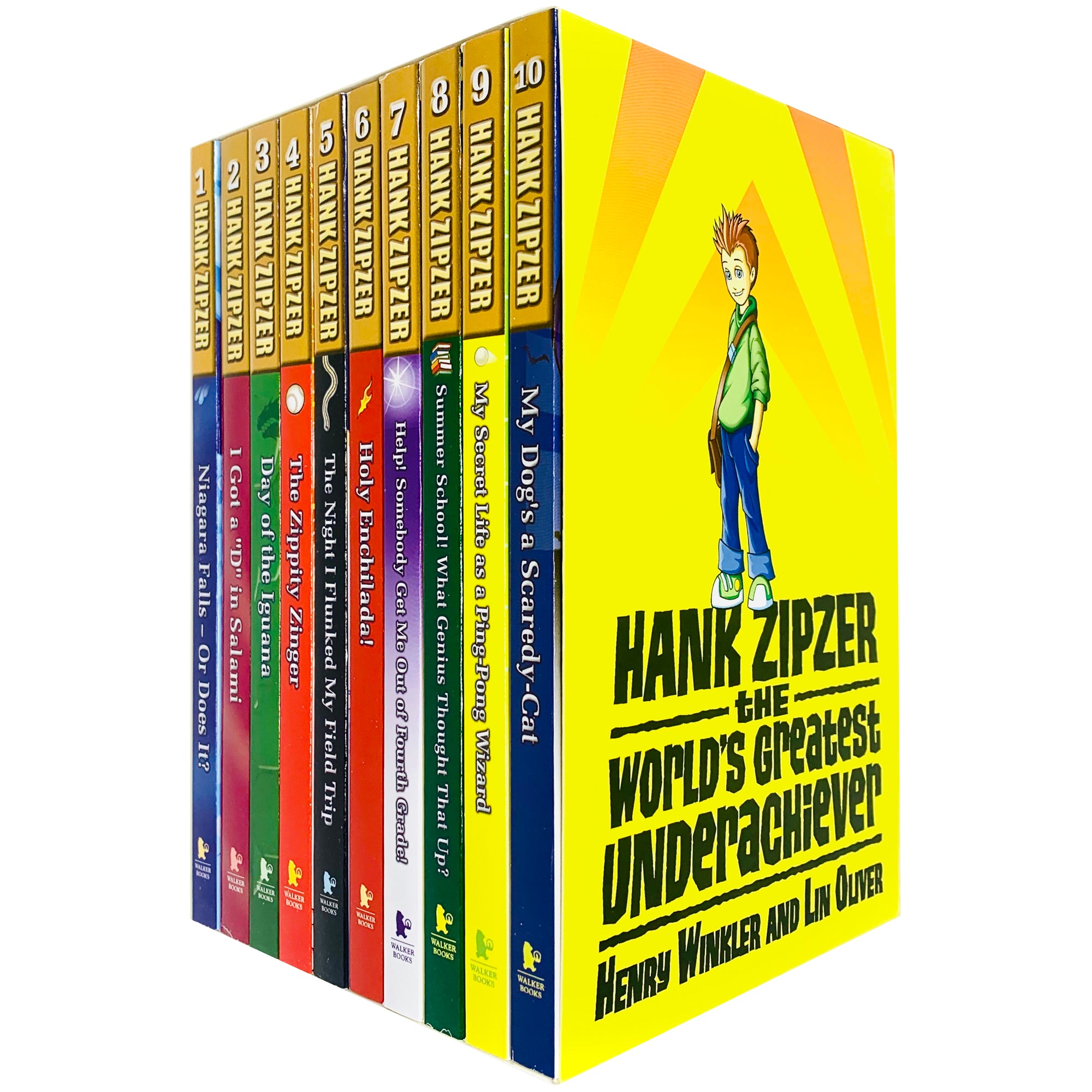 Hank Zipzer 10 Books Collection Set Slipcase Edition - Henry Winkler and Lin Oliver - Paperback - Ages 7-9