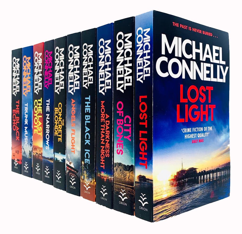 Harry Bosch Series 10 Books Collection Set by Michael Connelly - Paperback - Books 1-10 front cover