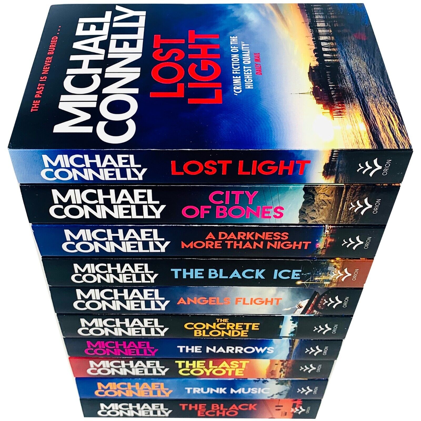 Harry Bosch Series 10 Books Collection Set by Michael Connelly - full paperback set including The Black Echo, City of Bones and Lost Light