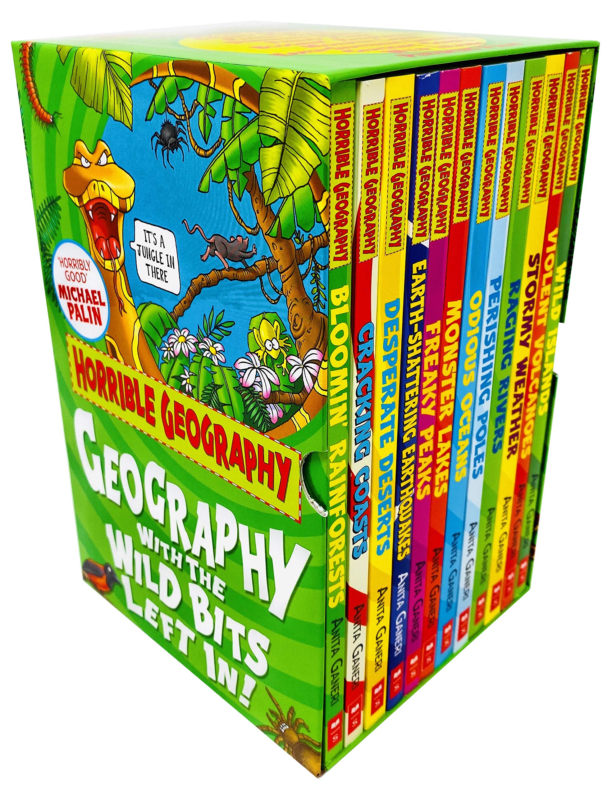 Horrible Geography 12 Books Collection Set by Anita Ganeri - Paperback - Ages 8-12 - includes Wild Islands, Violent Volcanoes, Stormy Weather and more