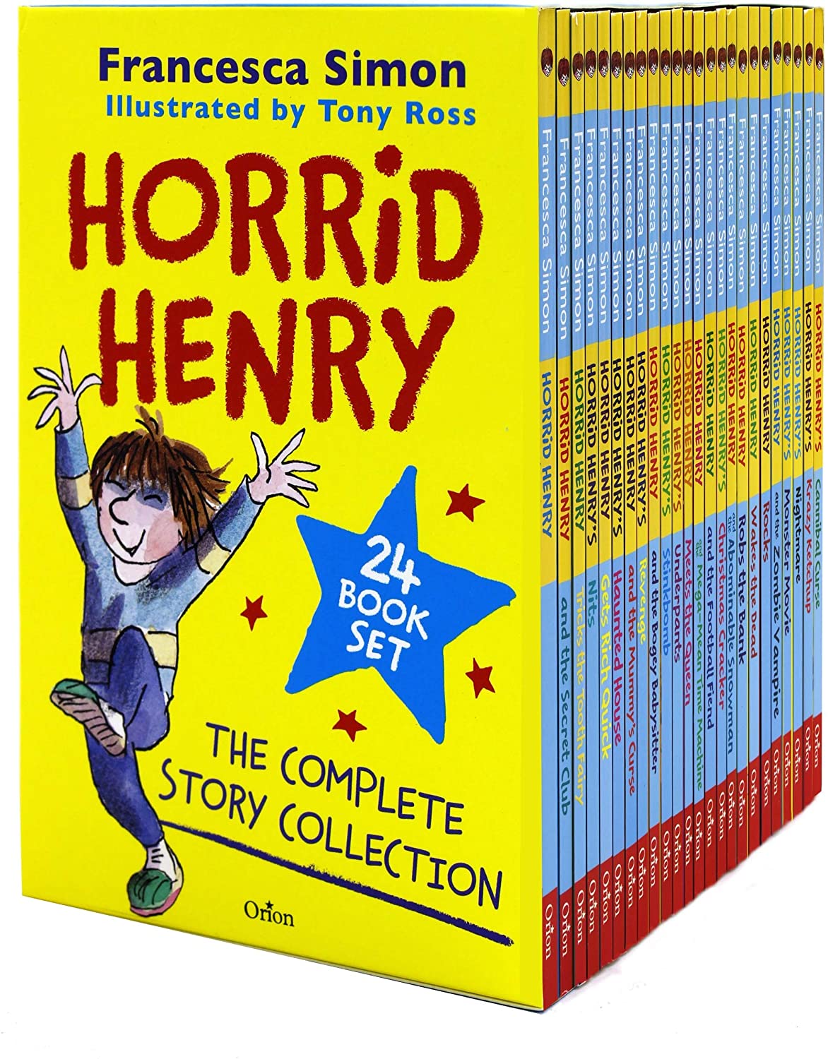 Horrid Henry Complete Story Collection 24 Books Set by Francesca Simon - Paperback - Ages 5-8