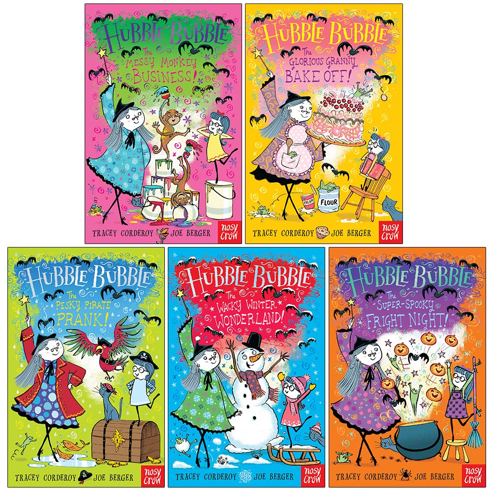 Hubble Bubble Series paperback books set cover, Tracey Corderoy and Joe Berger, ages 5-7