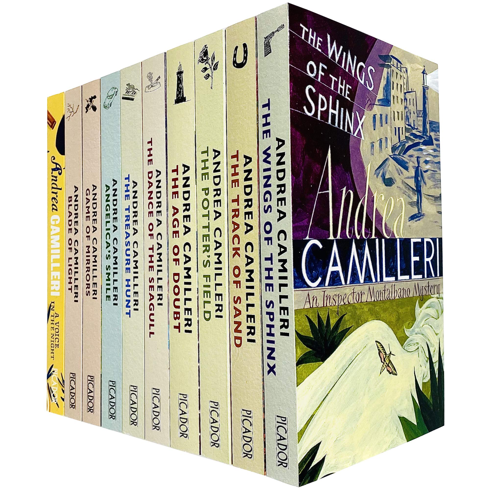 Inspector Montalbano Mysteries Books 11-20 by Andrea Camilleri - 10 Book Paperback Collection Set