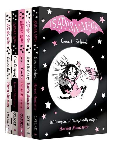Isadora Moon 5 Books Collection Set by Harriet Muncaster - Paperback - Ages 5-7 - New