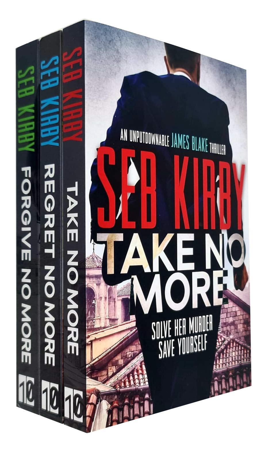 James Blake Thrillers 3 Books Collection Set by Seb Kirby - Take No More paperback cover