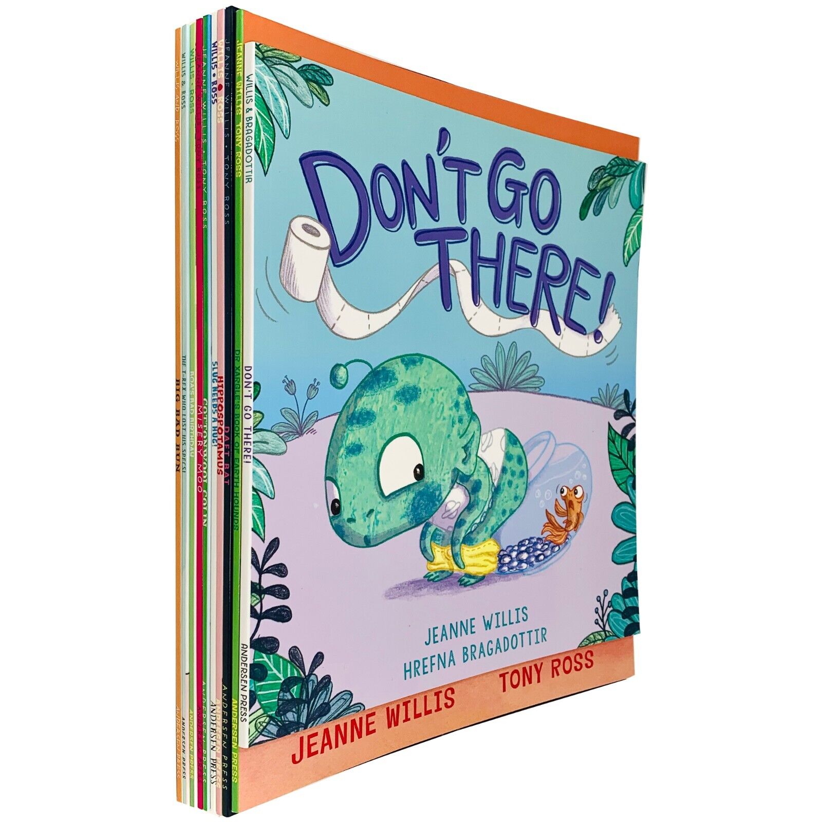Jeanne Willis Collection 10 Books Set - Don't Go There!, Daft Bat, Hippospotamus & more - Andersen Press paperback picture books, Ages 3-7