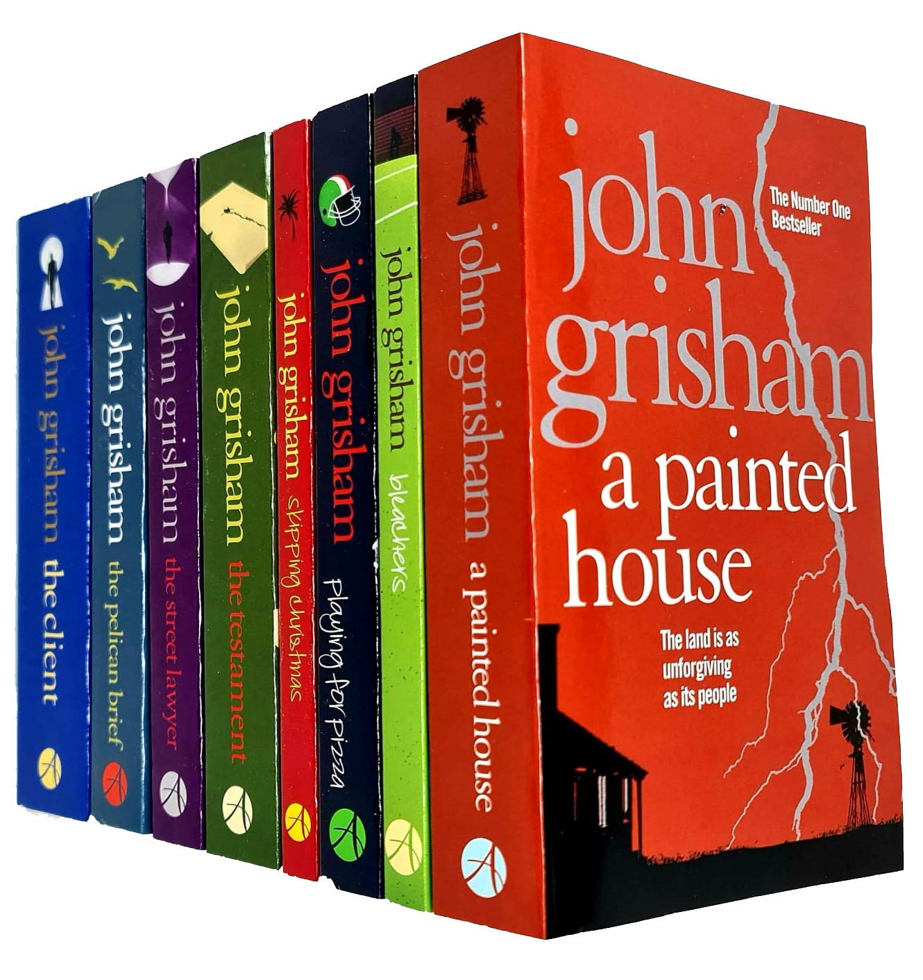 John Grisham 8 Books Collection Set - A Painted House, Bleachers, Playing for Pizza and more - Paperback Fiction