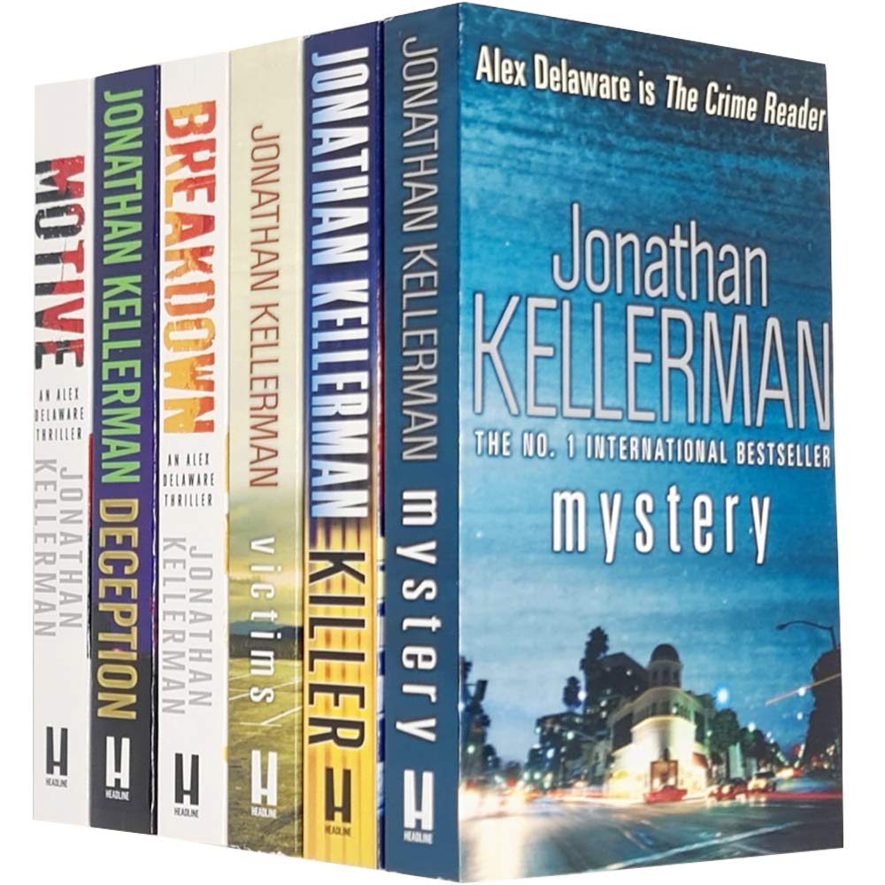 Jonathan Kellerman Alex Delaware 6 Books Collection Set - Mystery, Killer, Victims, Breakdown, Deception, Motive - Paperback crime fiction