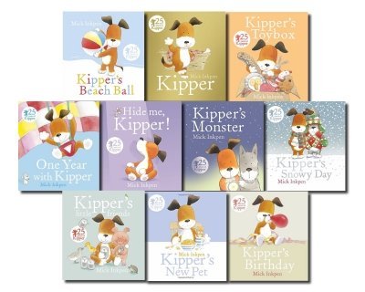 Kipper the Dog 10 Books Collection Set by Mick Inkpen - Paperback picture books for ages 3-5, featuring Kipper's Birthday cover