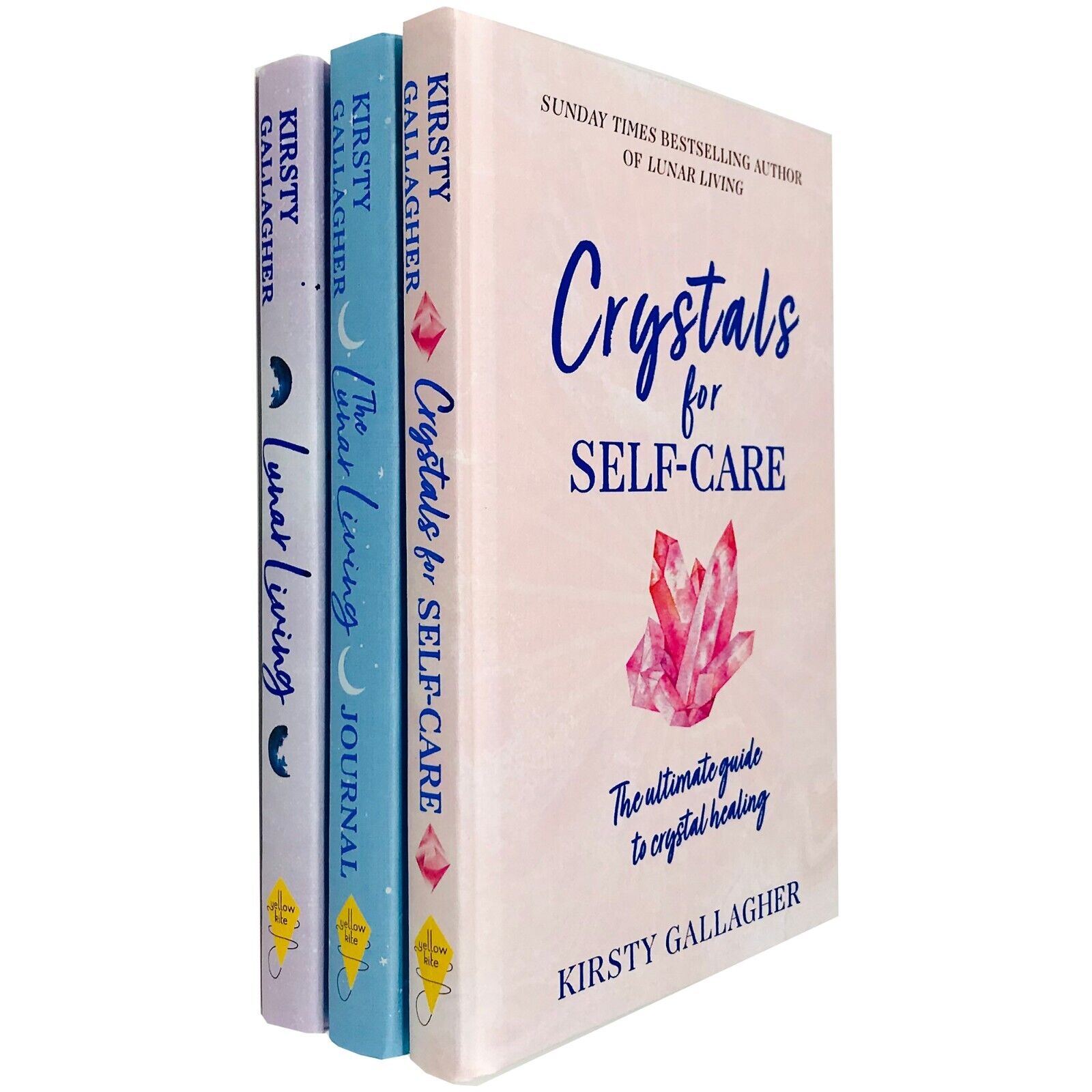 Kirsty Gallagher 3 Books Collection Set - Crystals for Self-Care, Lunar Living, The Lunar Living Journal - brand new adult non fiction book set