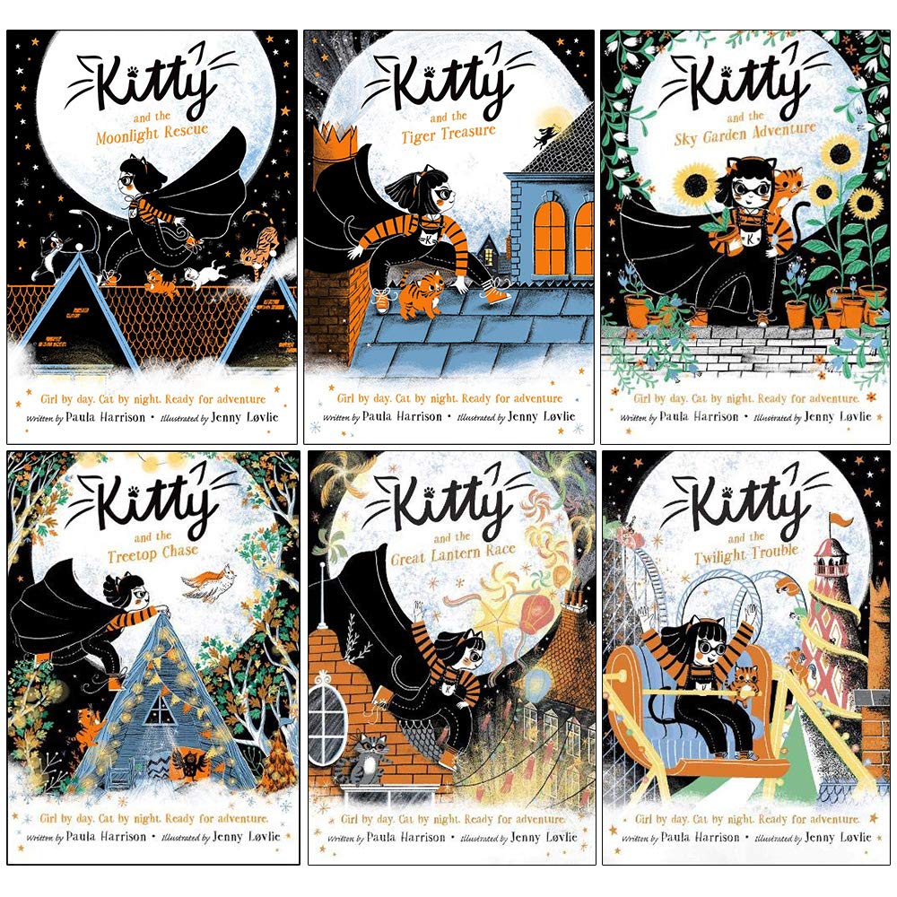 Kitty Series 6 Books Collection Set by Paula Harrison - paperback front cover including Moonlight Rescue and Tiger Treasure