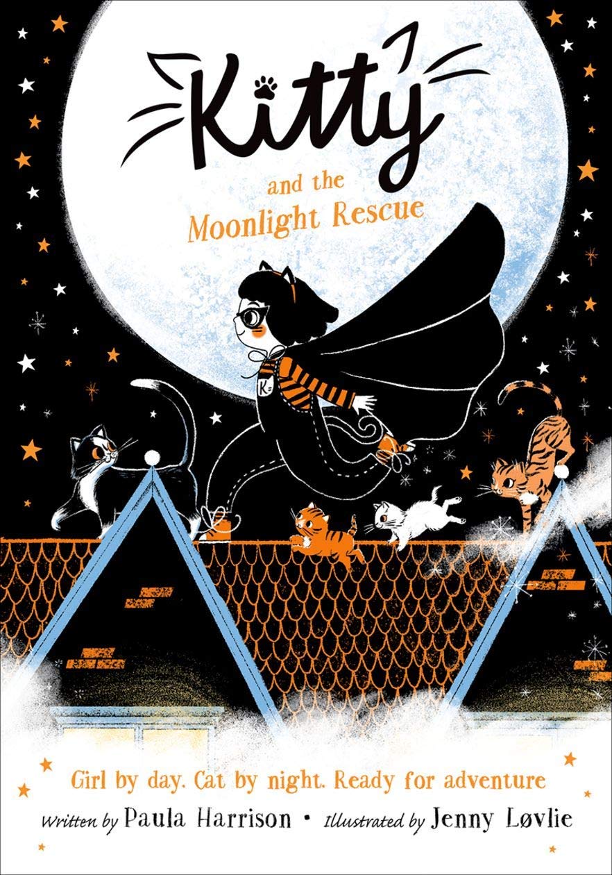 Kitty Series by Paula Harrison paperback book set for ages 5-7 - Moonlight Rescue and Tiger Treasure covers