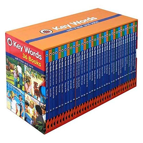 Ladybird Key Words with Peter and Jane 36 Books Collection Set - Hardback reading scheme for Ages 3-7