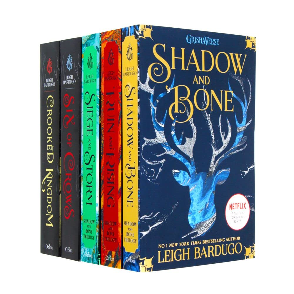 Leigh Bardugo Grishaverse 5 Books Collection Set - Shadow and Bone Trilogy and Six of Crows Duology - New Paperback YA Fantasy Books