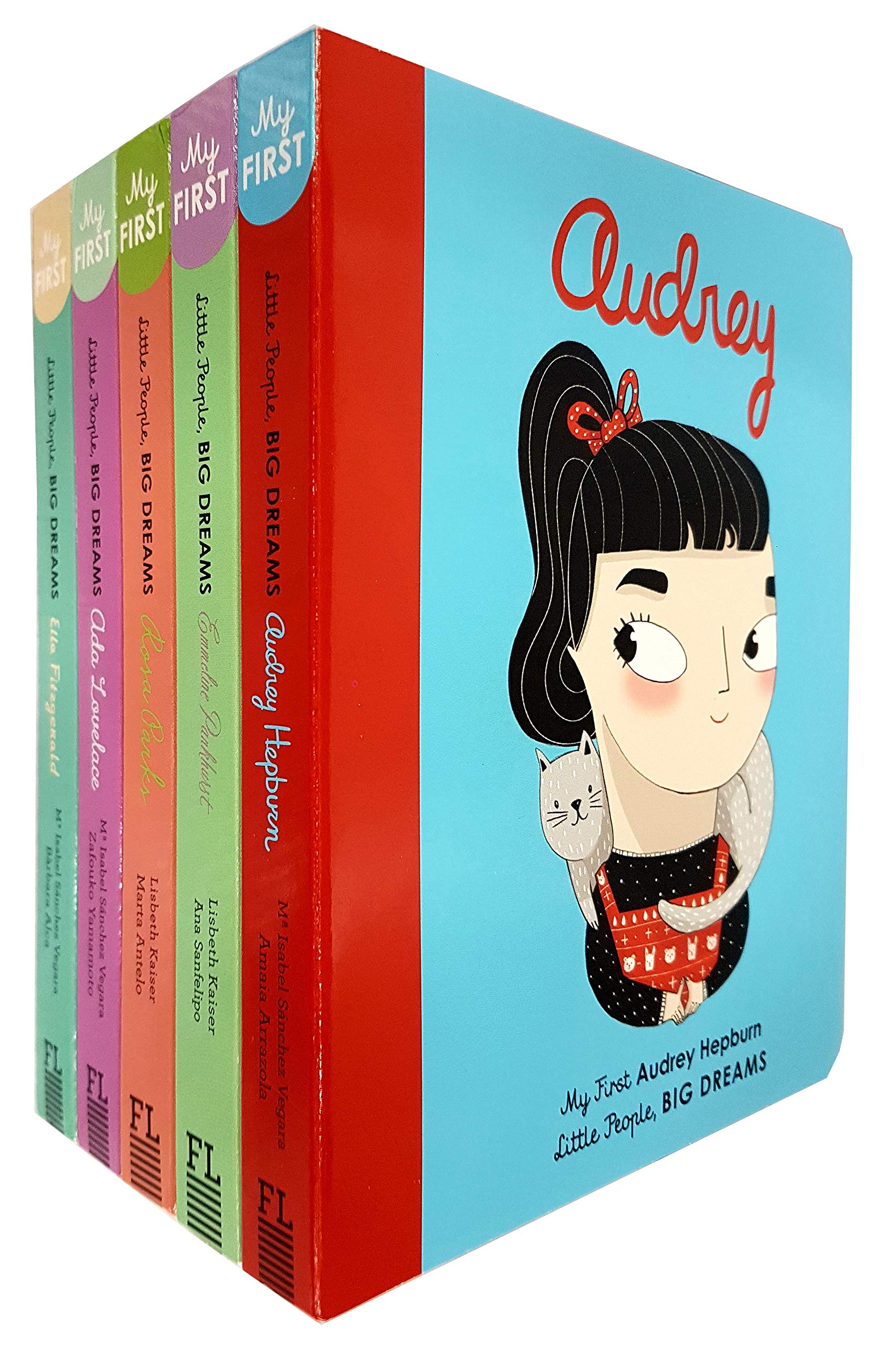 Little People, Big Dreams Series 2: 5 Books Collection Set (Audrey Hepburn, Emmeline Pankhurst, Rosa Parks, Ada Lovelace, Ella Fitzgerald) - Ages 5-9 Hardback