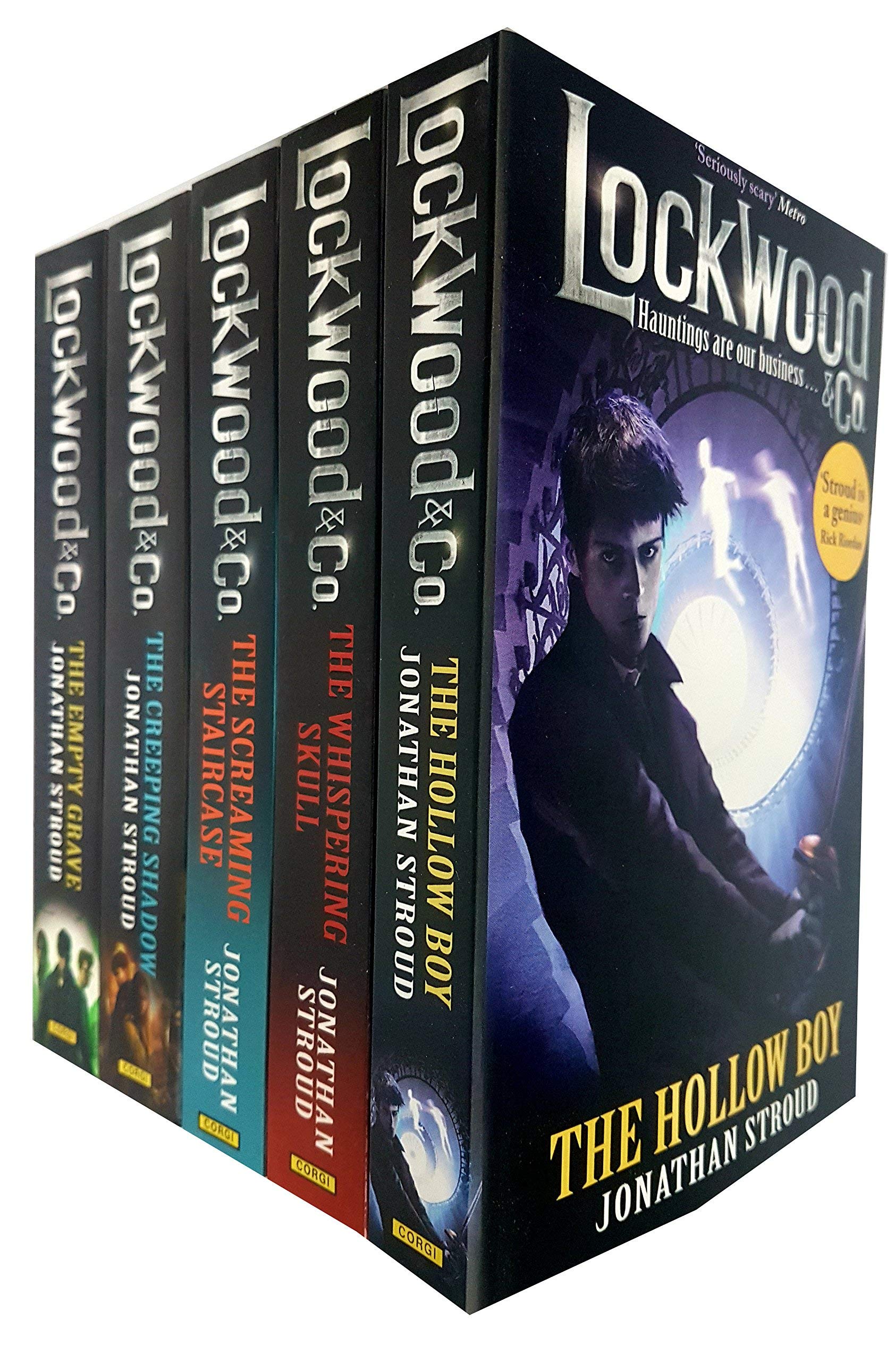 Lockwood & Co 5 Book Collection Set by Jonathan Stroud - Paperback YA ghost-hunting series, ages 9-12