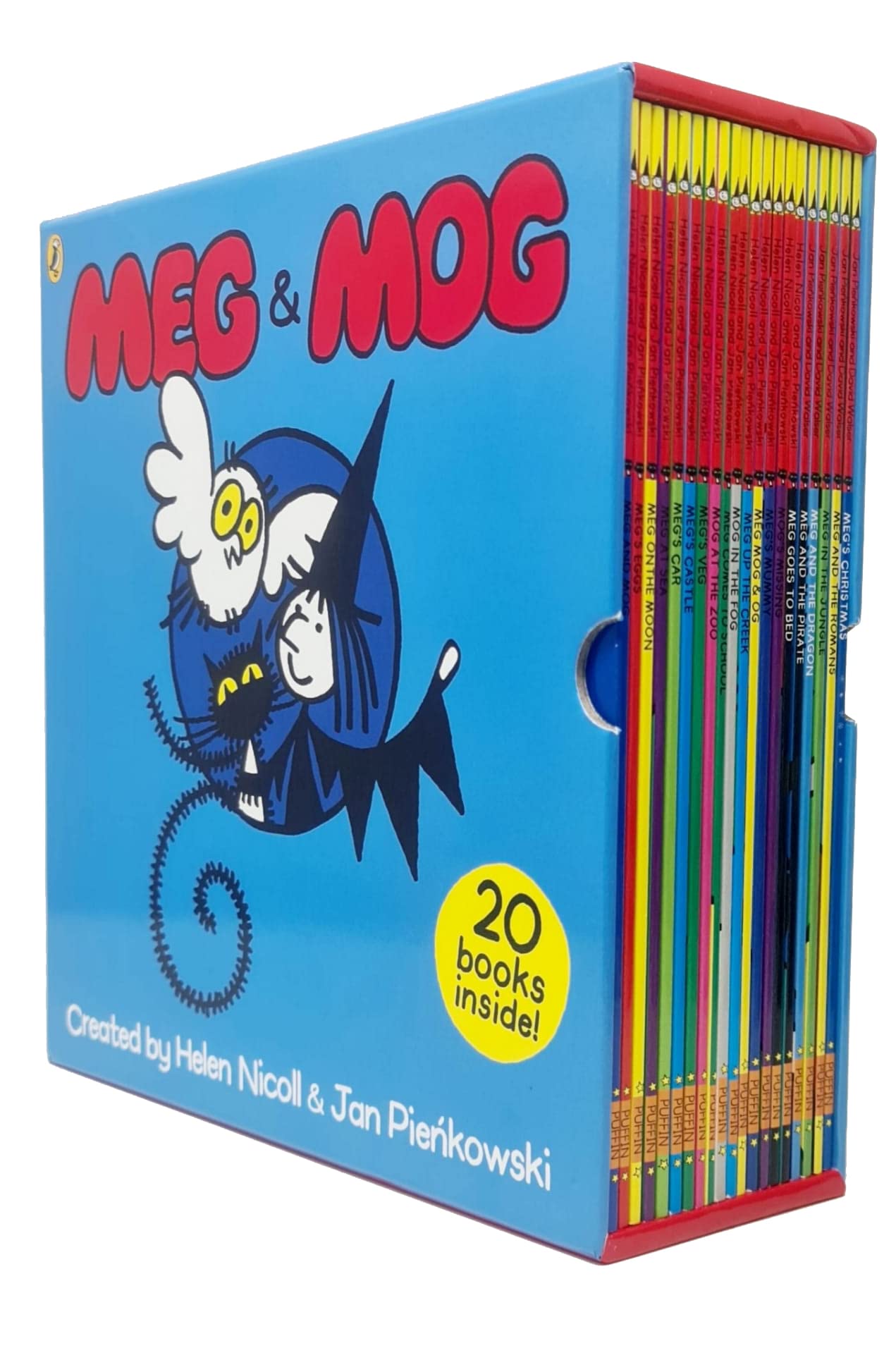 Meg and Mog Complete 20 Books Collection Set by Helen Nicoll & Jan Pienkowski - Paperback picture books for Ages 2-5