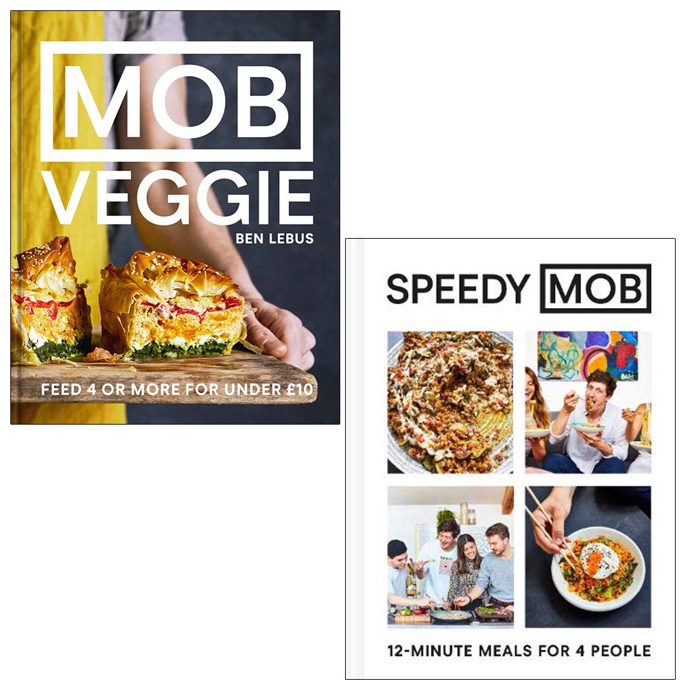 MOB Veggie and Speedy MOB by Ben Lebus - 2 Books Hardback Collection Set - Cookery
