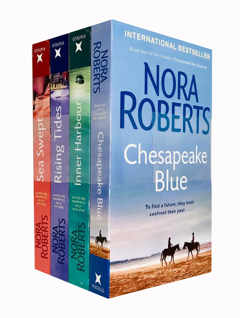 Nora Roberts Chesapeake Bay Series 4 Books Collection Set - Sea Swept, Rising Tides, Inner Harbour, Chesapeake Blue - Paperback
