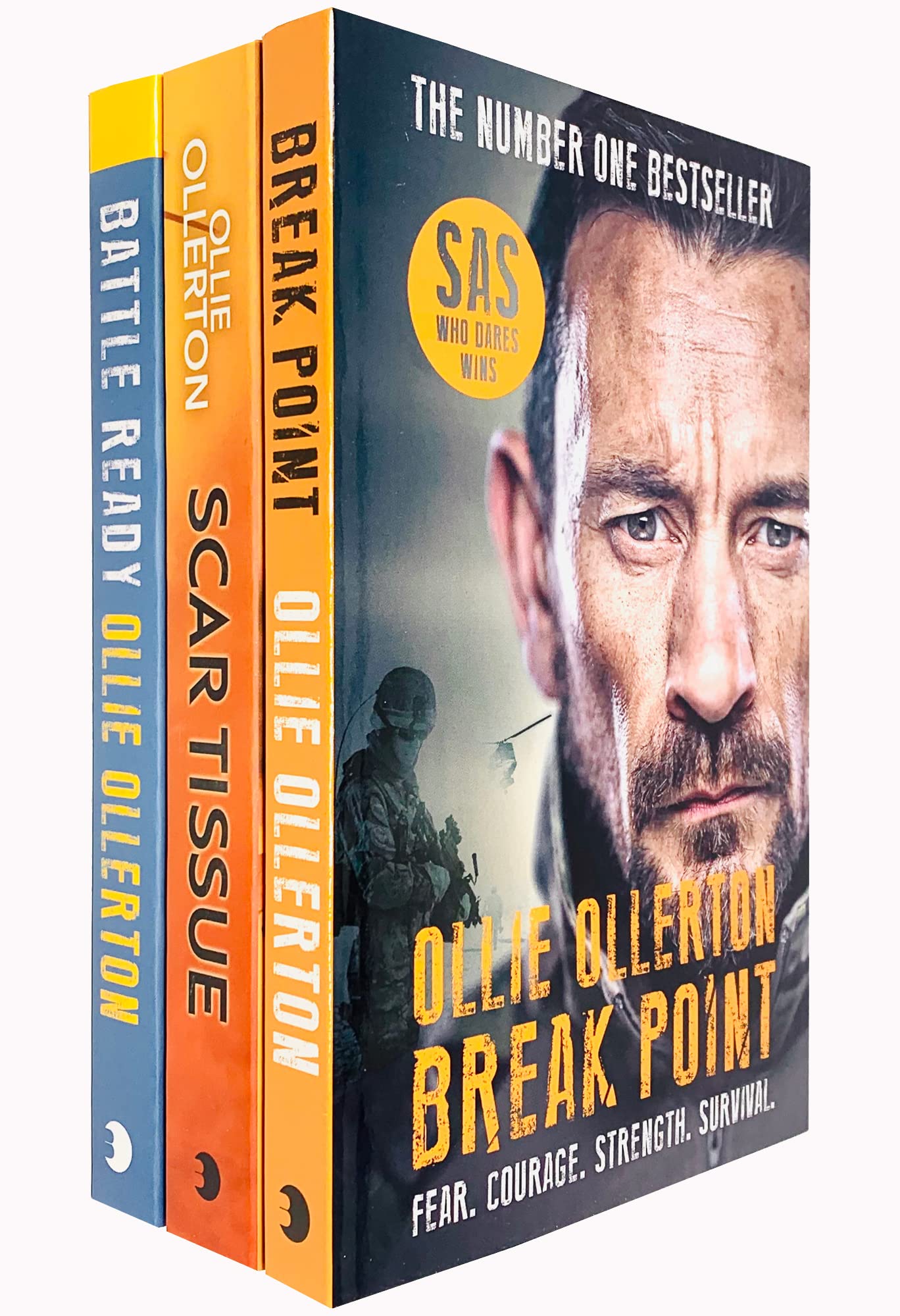 Ollie Ollerton Collection 3 Books Set - Battle Ready, Scar Tissue & Break Point SAS - Paperback front cover