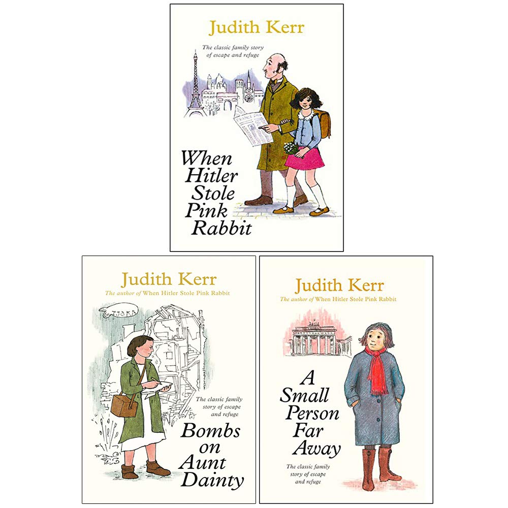 Judith Kerr 3 Book Paperback Set - When Hitler Stole Pink Rabbit, Bombs on Aunt Dainty, A Small Person Far Away - Ages 9-12 Historical Fiction