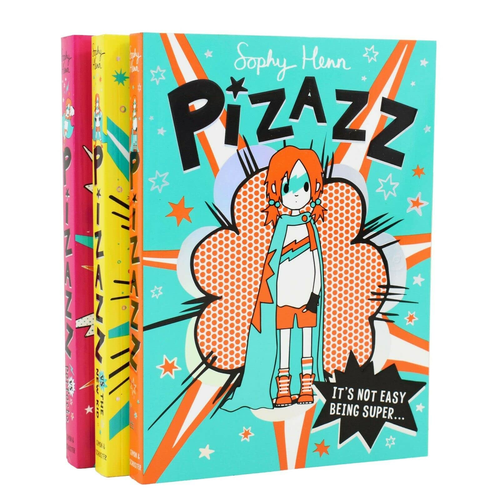 Pizazz Series 3 Books Collection Set by Sophy Henn - Pizazz, Pizazz vs The New Kid and Pizazz vs Perfecto - paperback children's books for ages 7-9