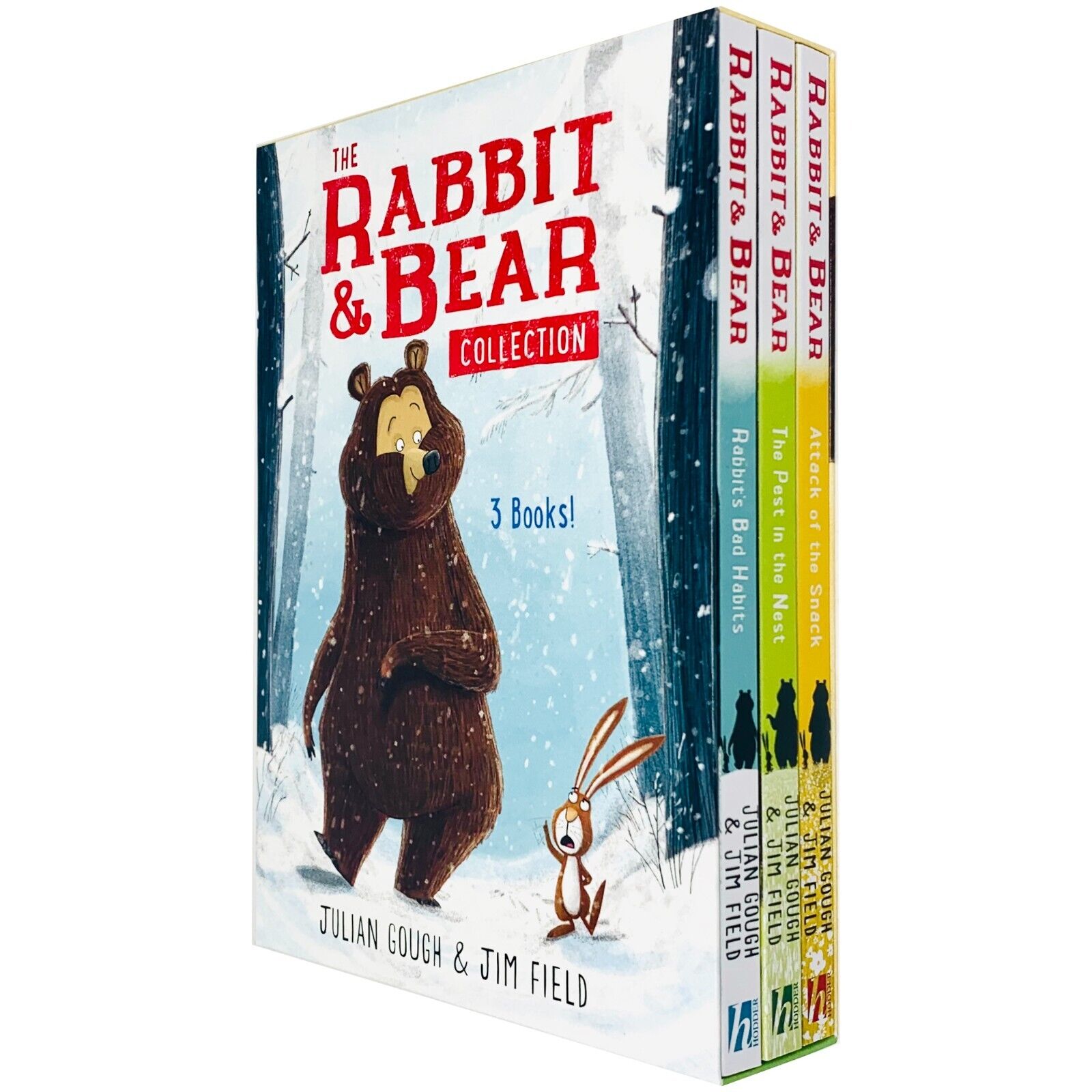 The Rabbit & Bear Collection 3 Books Set by Julian Gough & Jim Field - Paperback boxset for ages 5-8