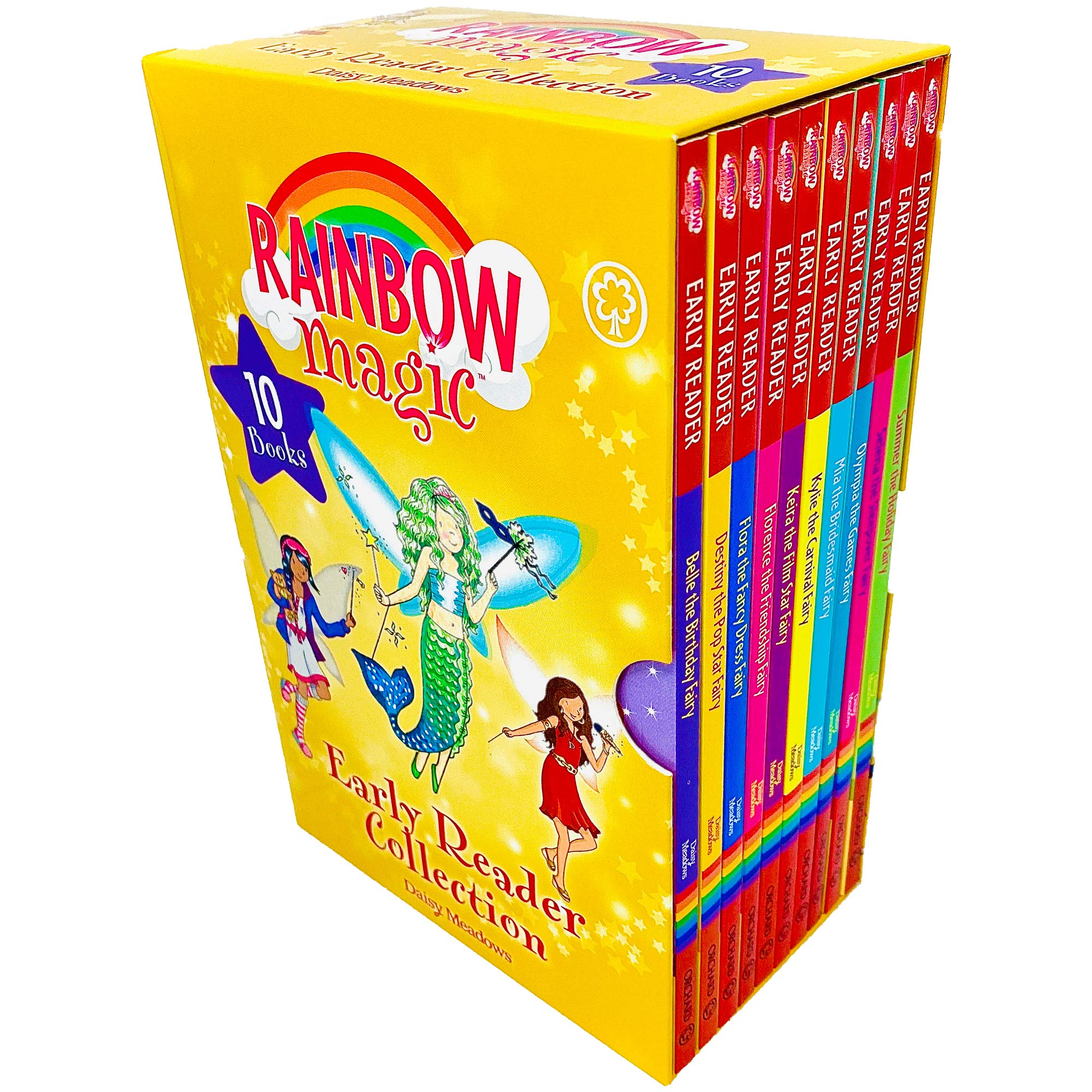 Rainbow Magic Early Reader Collection 10 Books Box Set by Daisy Meadows - Paperback fairy stories for ages 5-7