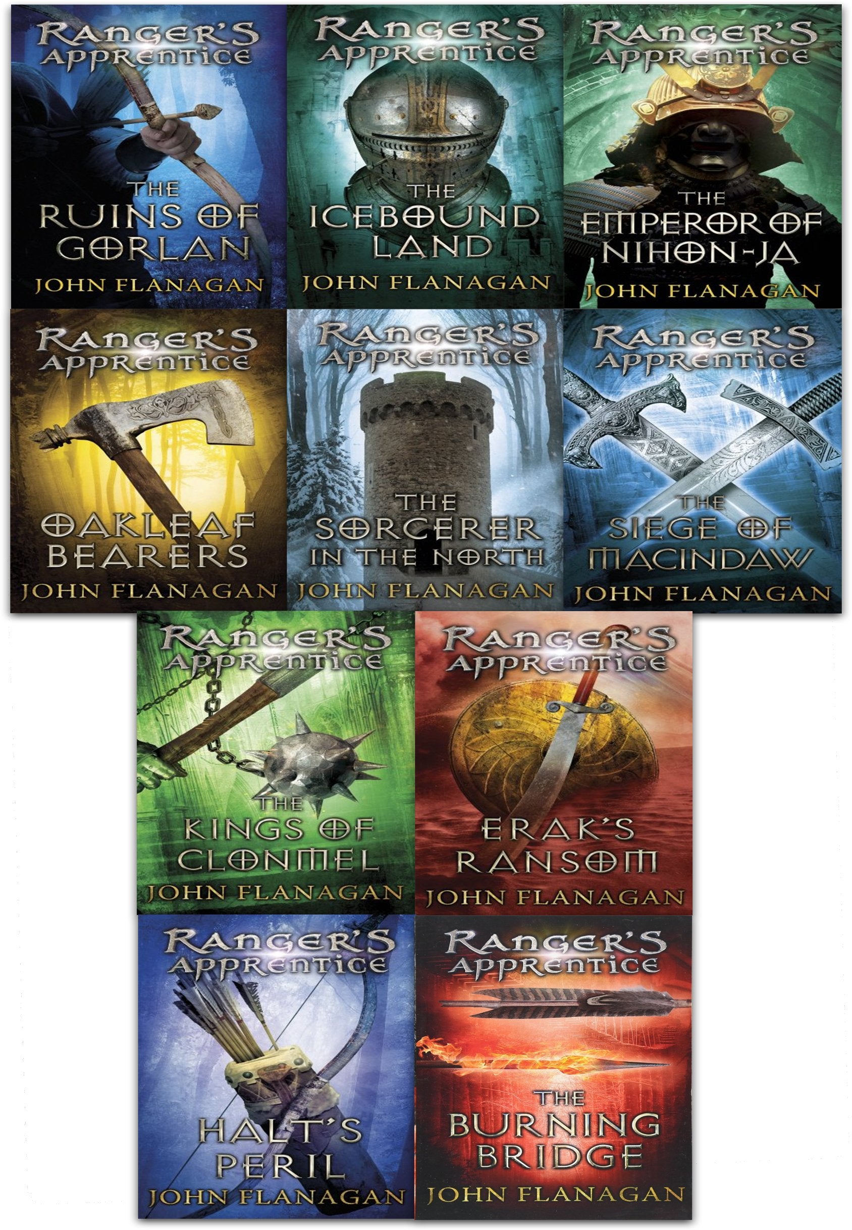 Ranger's Apprentice Series Collection 10 Books Set (Book 1-10) by John Flanagan - Paperback - Ages 9-12