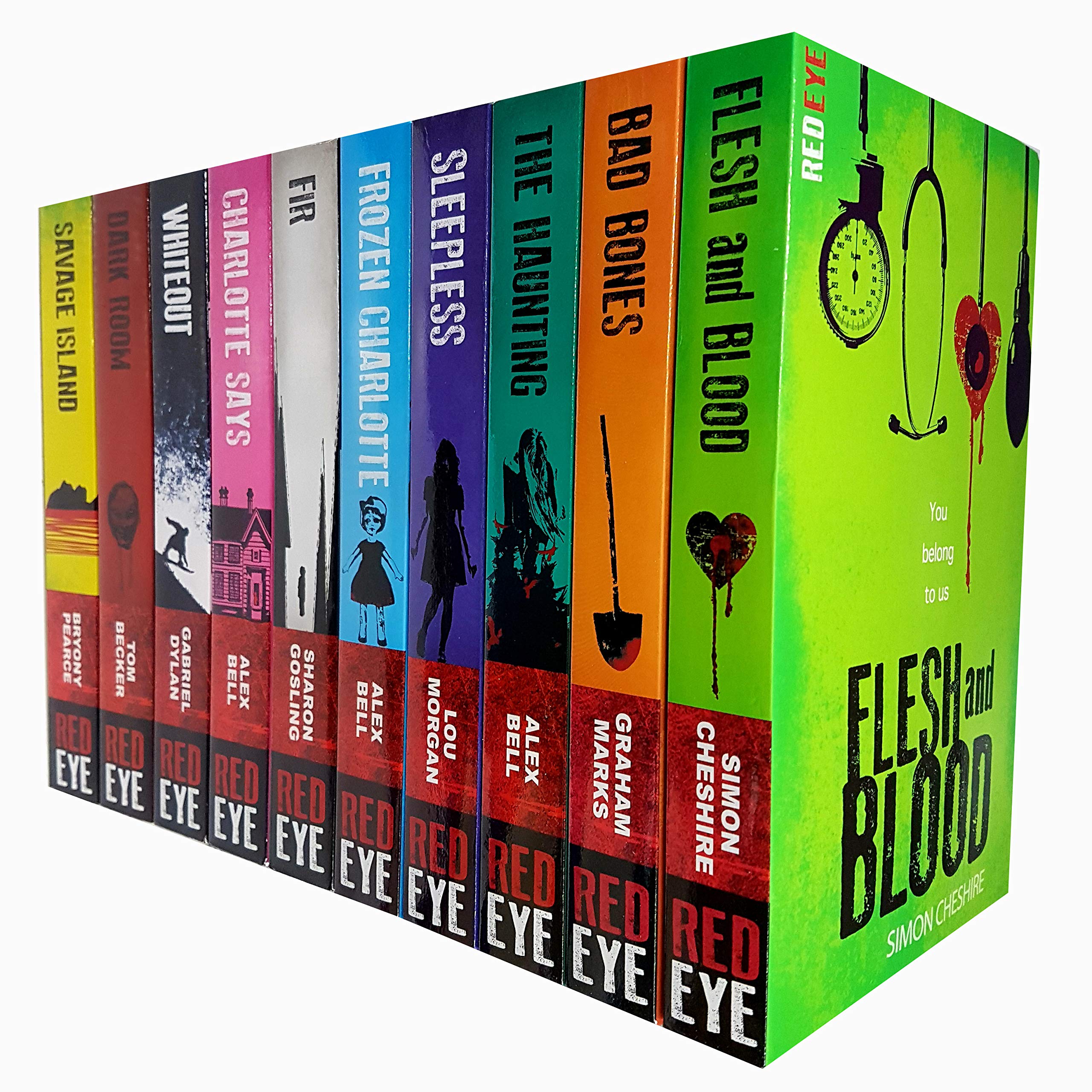 Red Eye Series 10 Books Collection Set - Frozen Charlotte, Flesh and Blood, Bad Bones, Fir and more - YA Horror Paperback for Ages 12+