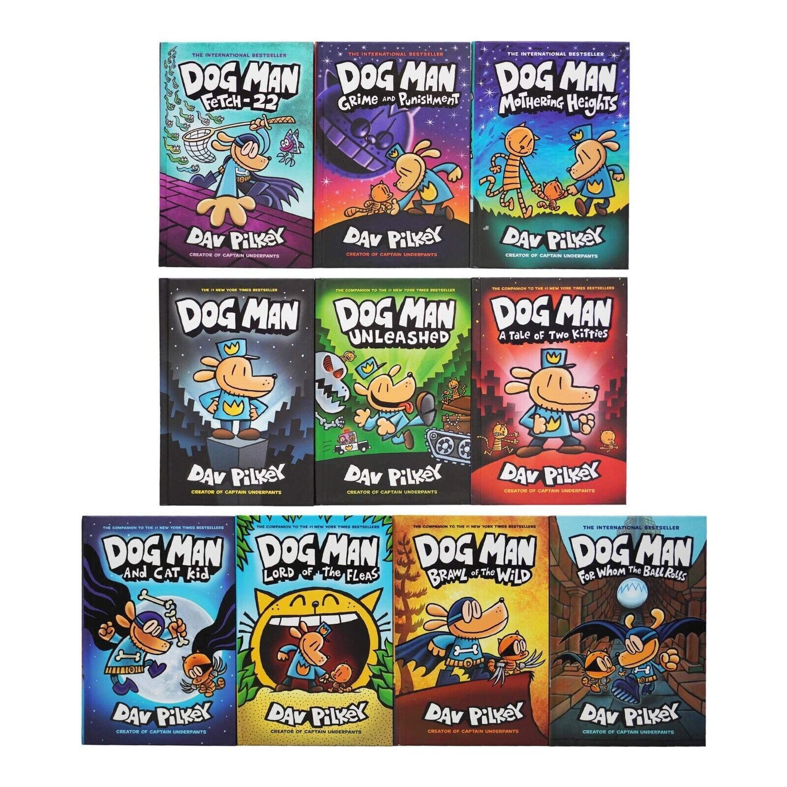 Dog Man : The Supa Buddies Mega Collection 1 - 10 Books Box Set by Dav Pilkey - Lets Buy Books