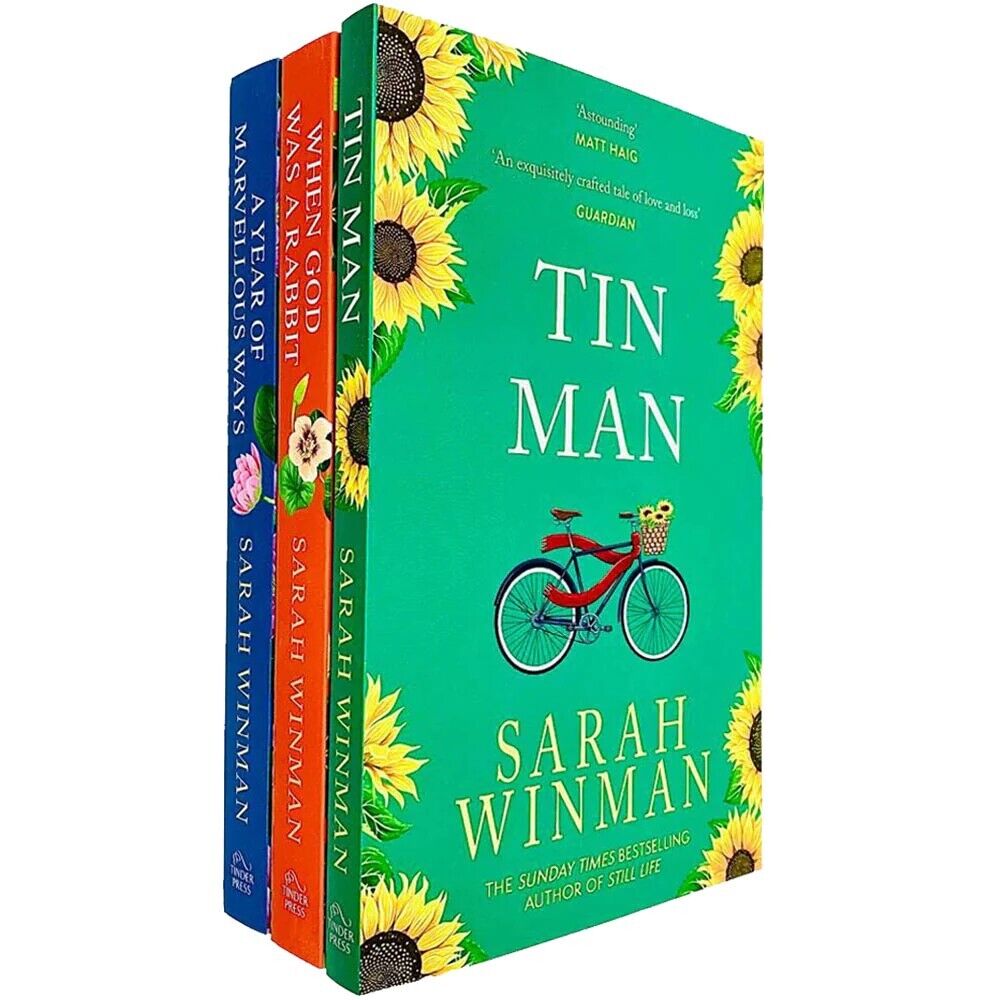Sarah Winman 3 Books Collection Set - Tin Man, When God Was a Rabbit, A Year of Marvellous Ways - Paperback Fiction