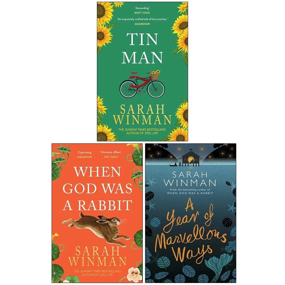 Sarah Winman 3 Books Collection Set - Tin Man, When God Was a Rabbit, A Year of Marvellous Ways - Paperback Fiction