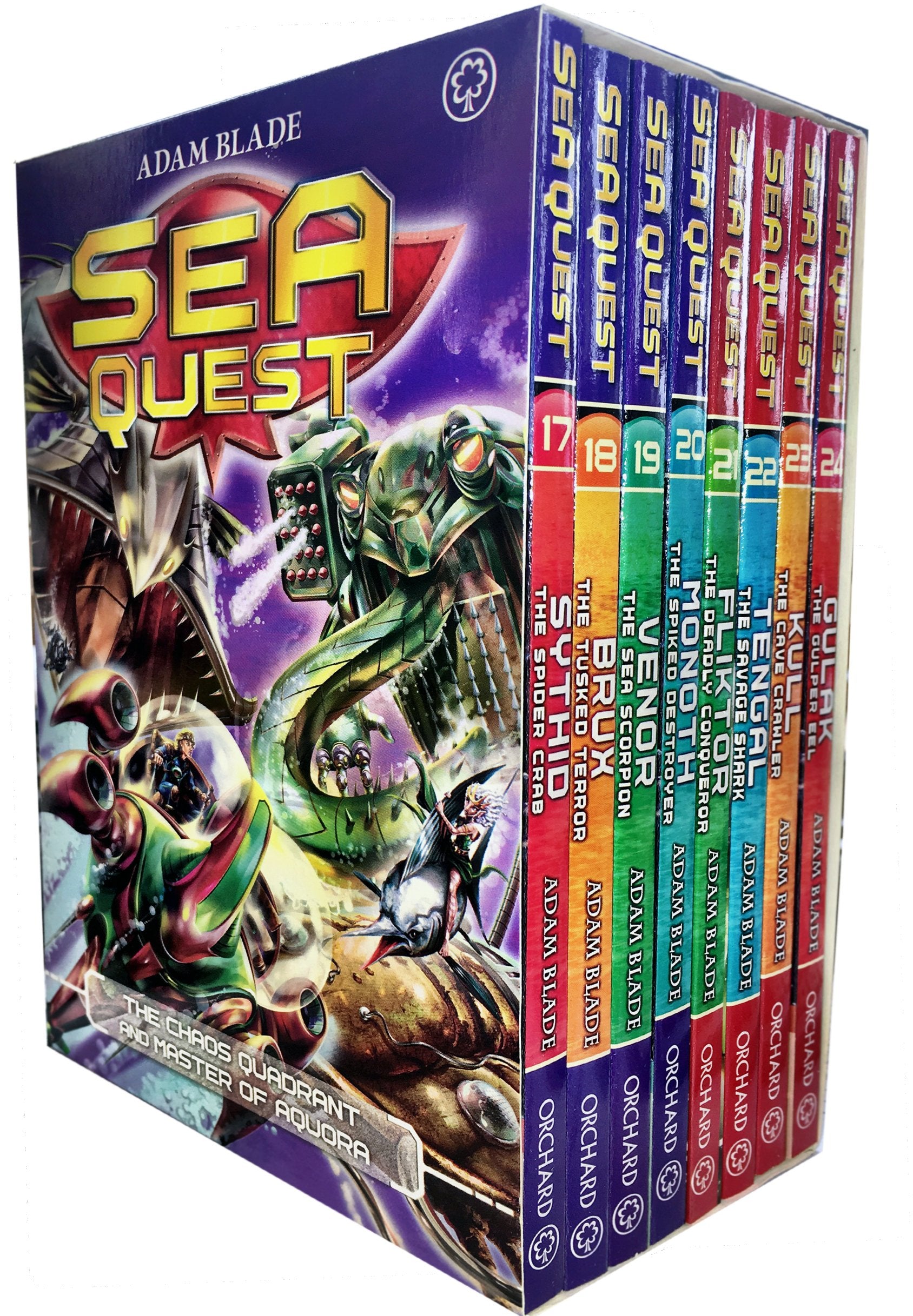 Sea Quest Series 5 and 6 Collection by Adam Blade - 8 Book Paperback Box Set (Books 17-24) - Ages 7-9