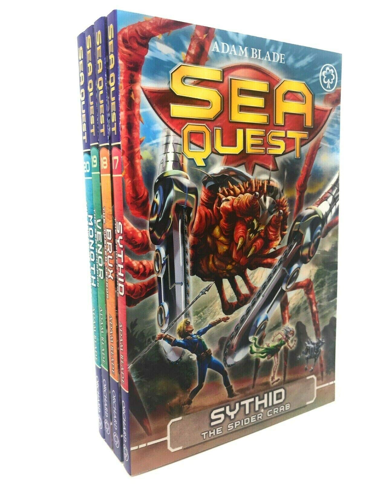 Sea Quest Series 5 by Adam Blade 4-book paperback collection set - Sythid, Brux, Venor and Monoth - underwater adventures for ages 7-9