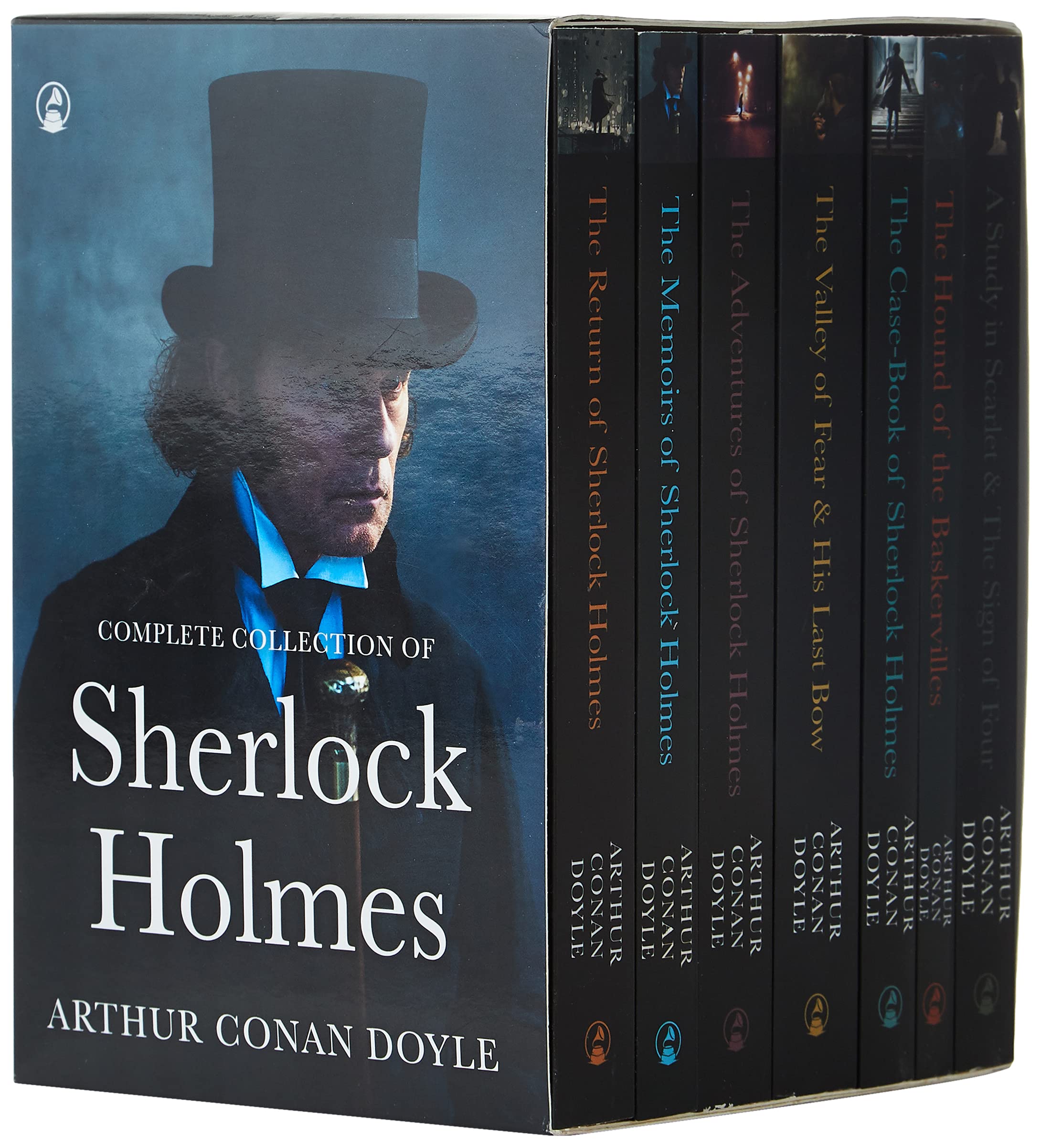 Sherlock Holmes Series Complete 7 Books Collection Set by Arthur Conan Doyle - Paperback Classic Detective Fiction