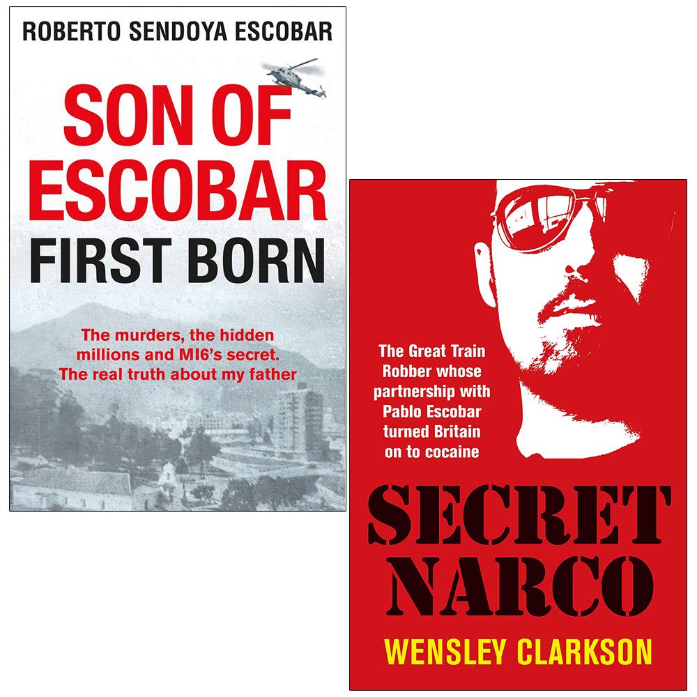 Son of Escobar First Born by Roberto Sendoya Escobar and Secret Narco by Wensley Clarkson - 2 Book True Crime Collection Set, Mixed Format (Hardback & Paperback)