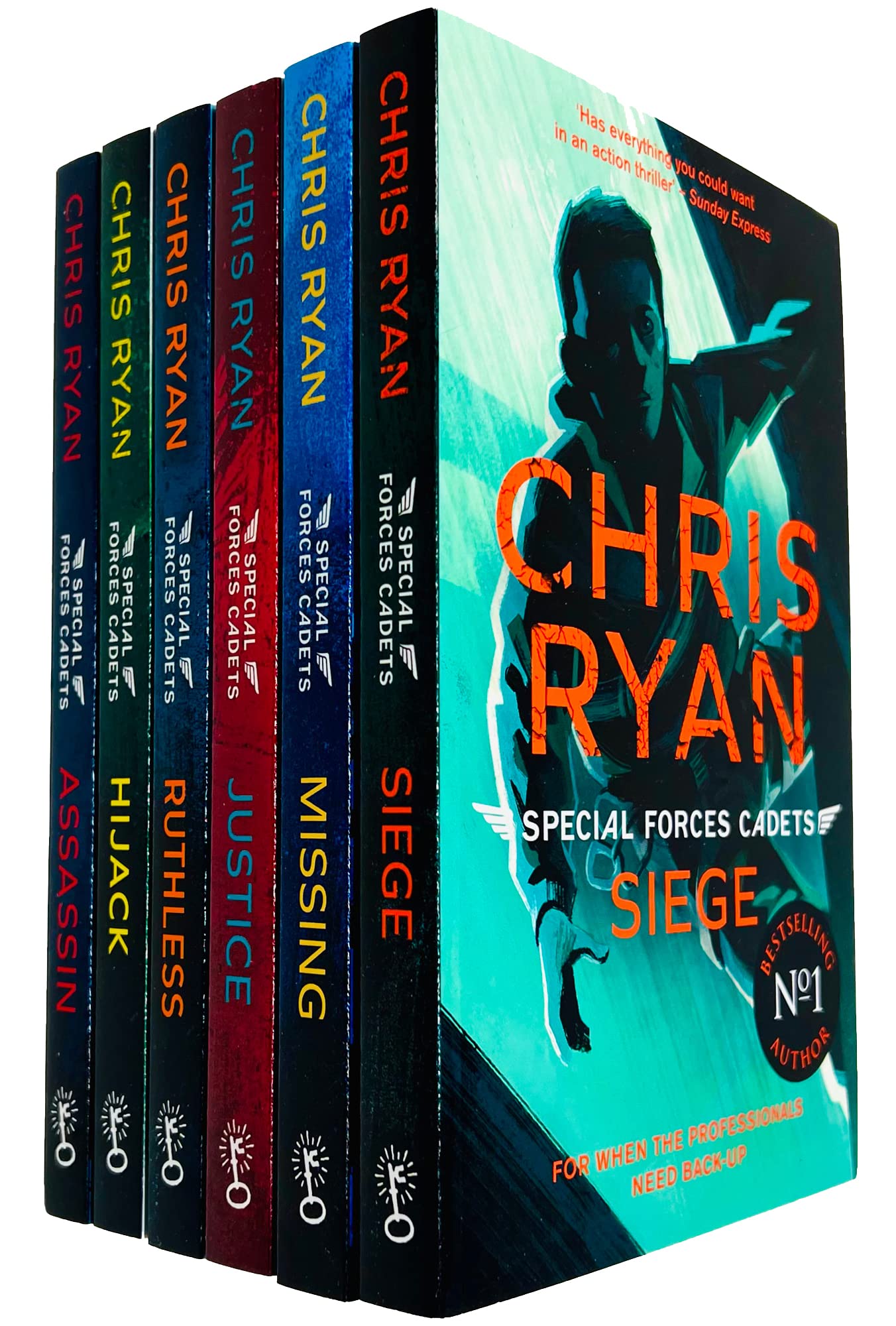 Special Forces Cadets Series 6 Books Collection Set by Chris Ryan - Siege, Missing, Justice, Ruthless, Hijack, Assassin - YA Paperback