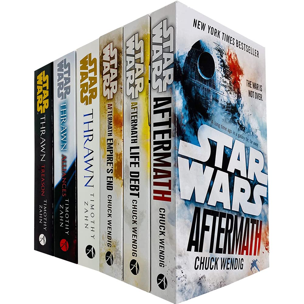 Star Wars Thrawn Series & Aftermath Trilogy 6 Books Collection Set by Timothy Zahn & Chuck Wendig - Paperback - Ages 12+