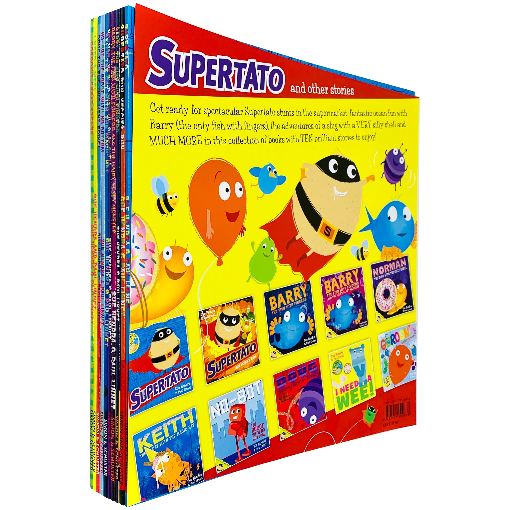 Supertato and Other Stories 10 Books Collection Set by Sue Hendra - Paperback picture books for ages 3-5
