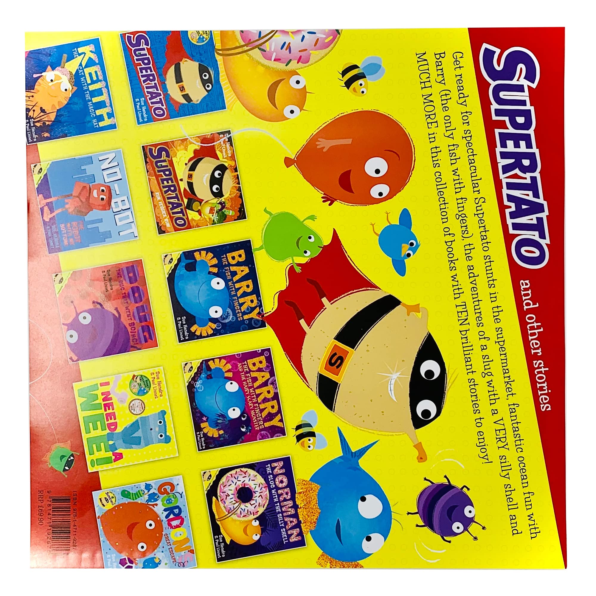 Full set of 10 paperback books in the Supertato and Other Stories Collection by Sue Hendra and Paul Linnet