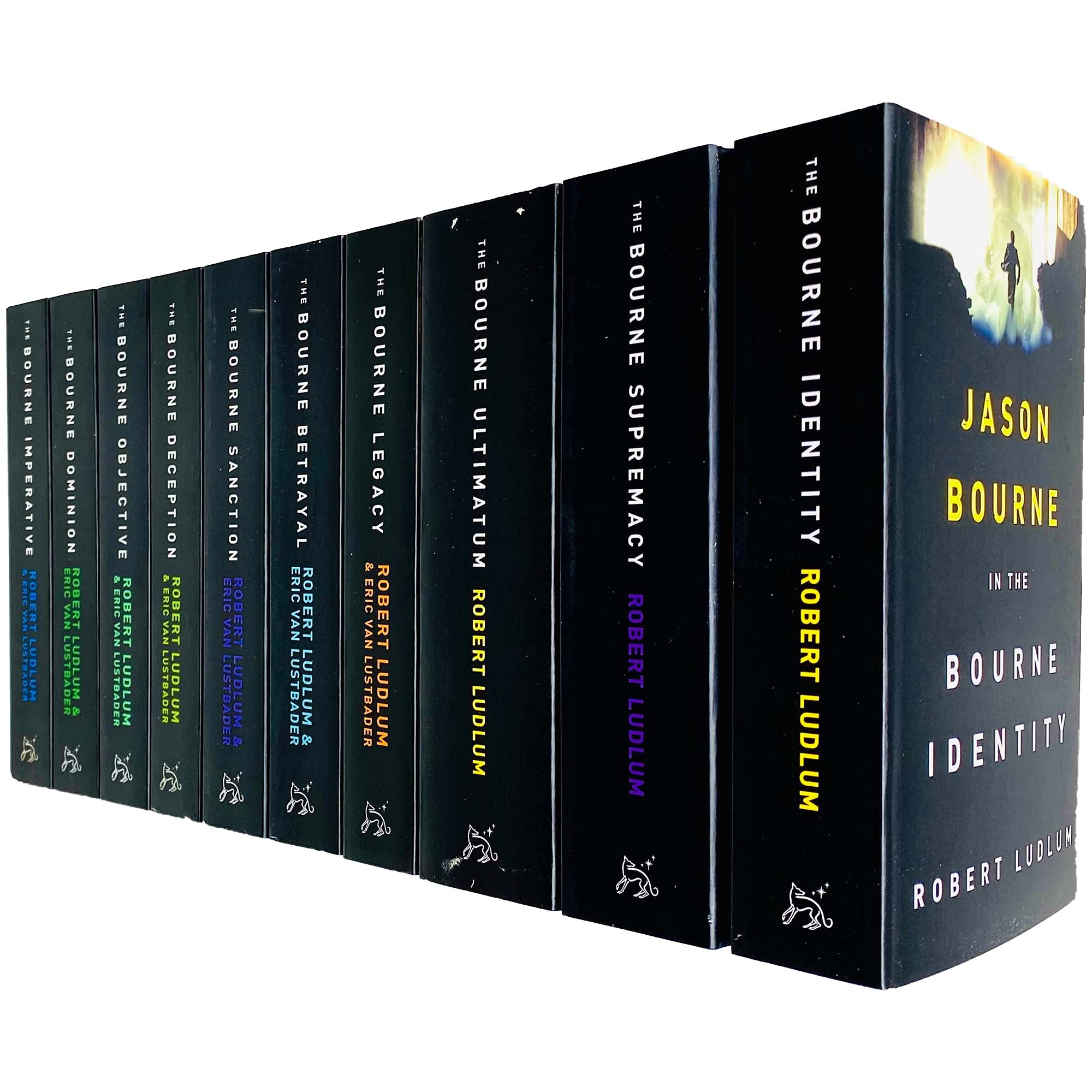 The Bourne Series 10 Books Collection Set by Robert Ludlum and Eric Van Lustbader - Adult Fiction Paperback Espionage Thrillers