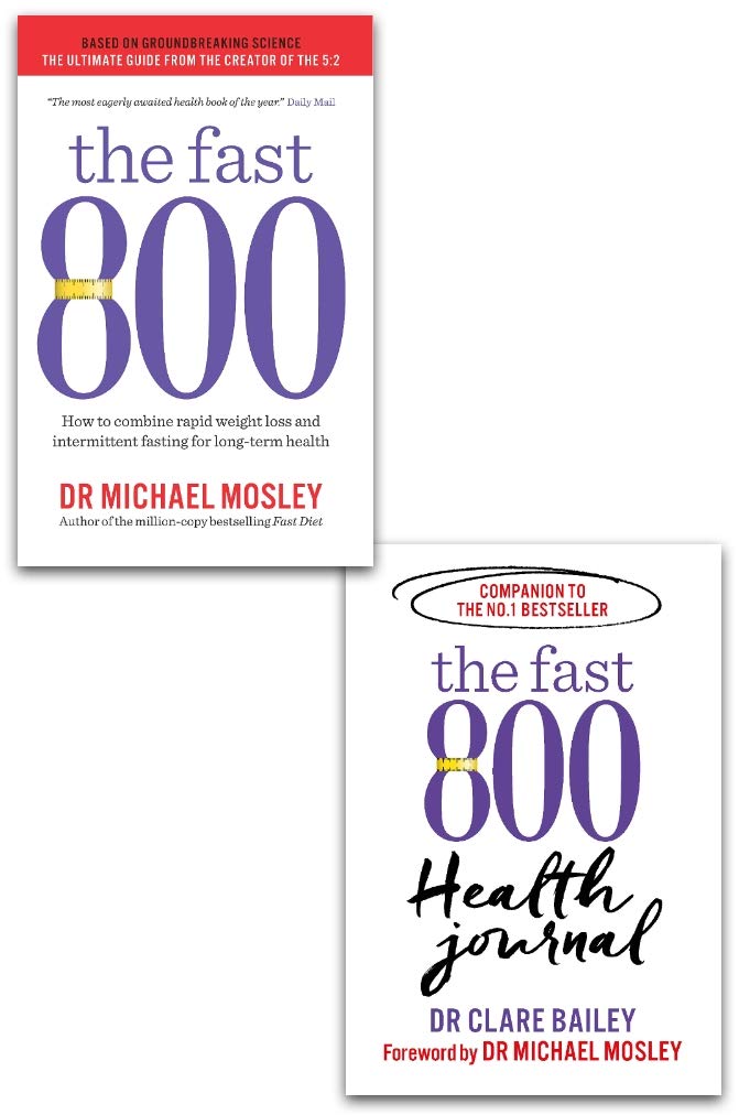The Fast 800 & The Fast 800 Health Journal 2 Books Collection Set by Michael Mosley - Paperback - Diet & Nutrition