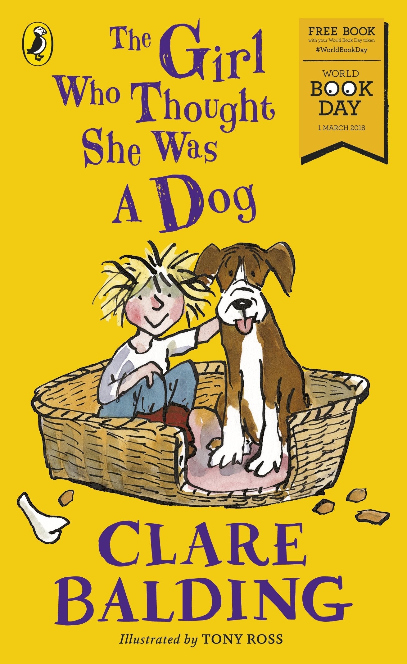 The Girl Who Thought She Was A Dog by Clare Balding - World Book Day 2018 paperback cover, ages 7+ funny animal story