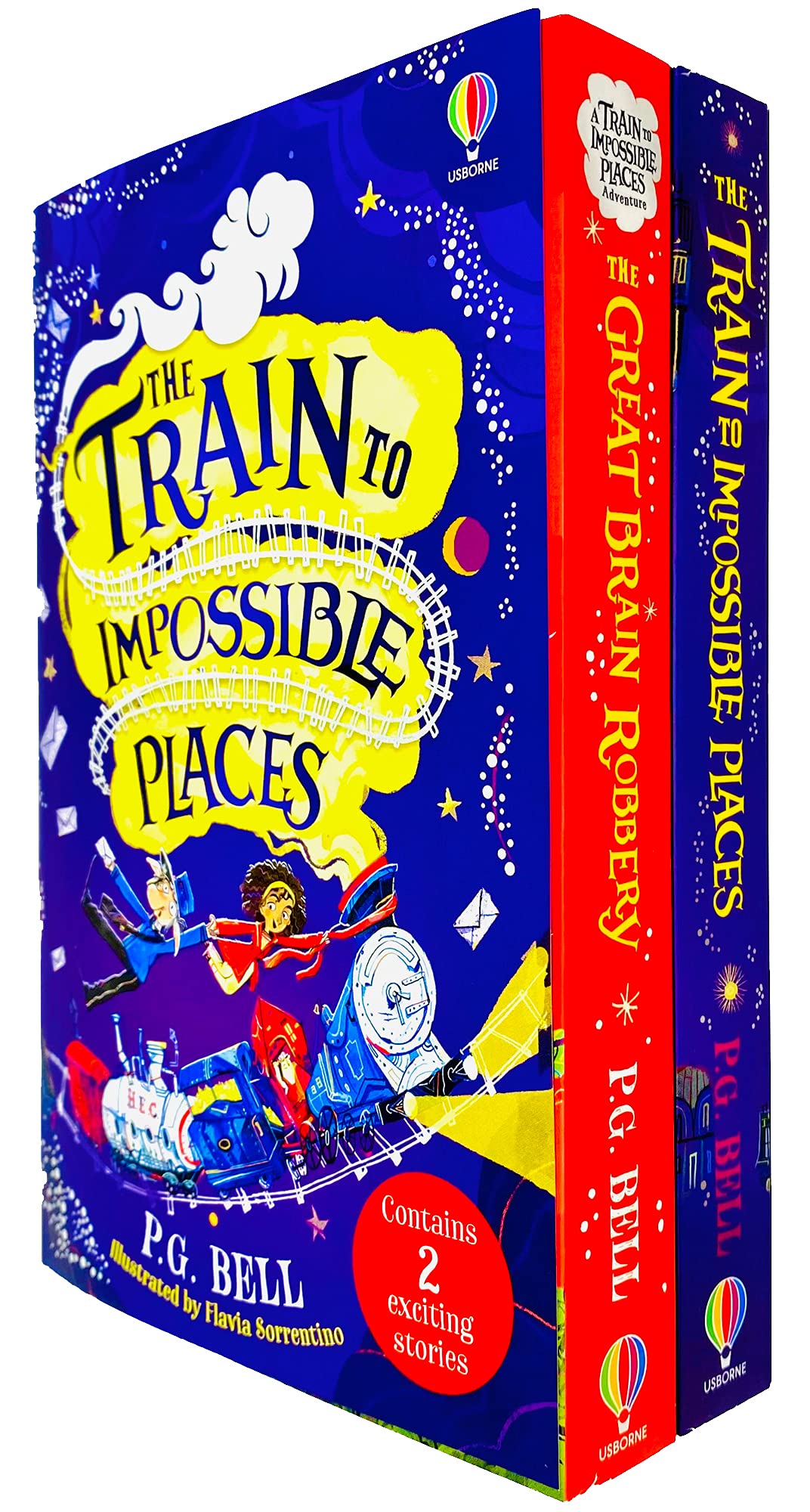 Train to Impossible Places Series 2 Books Collection Set by P. G. Bell - Paperback fantasy adventure set for ages 7-9