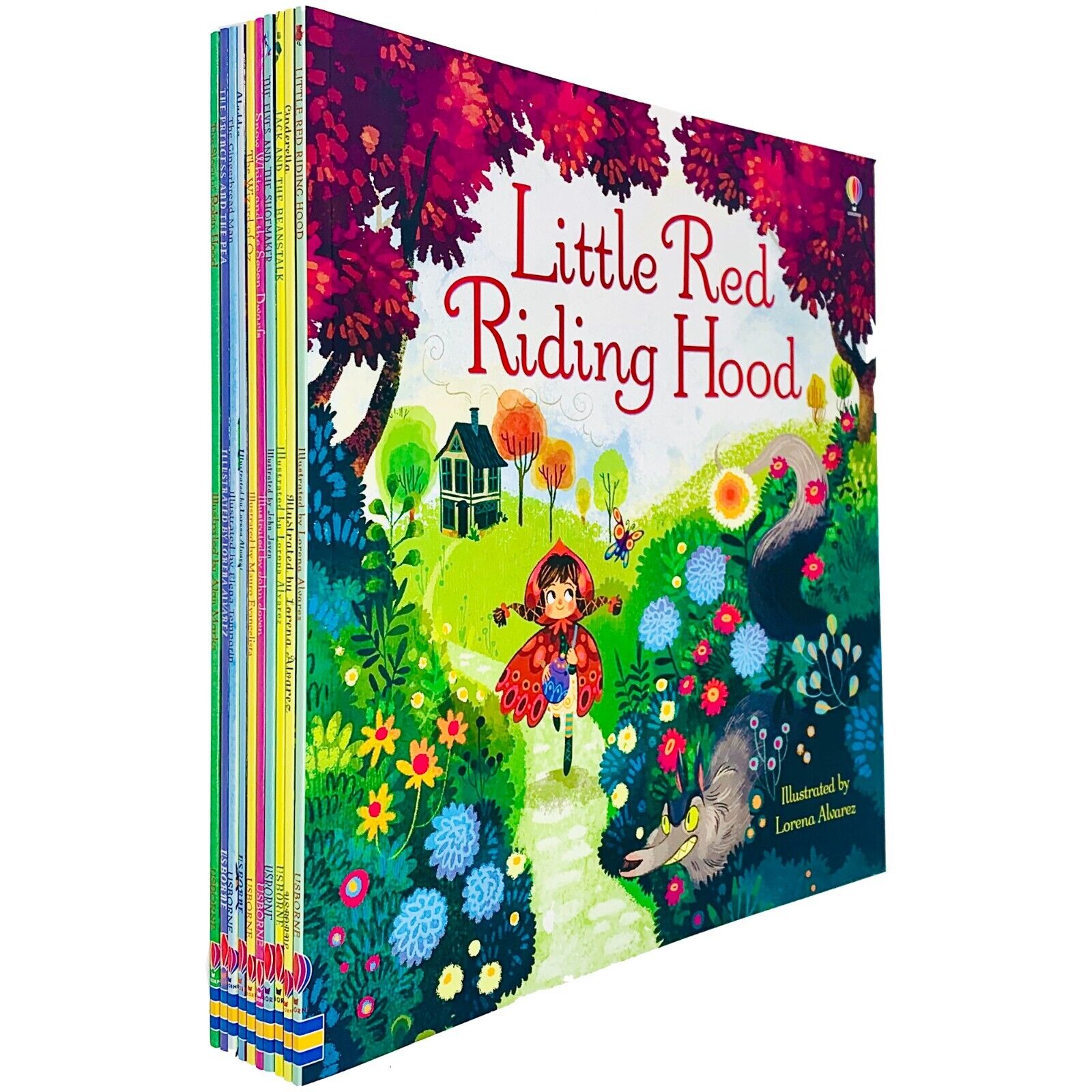 Usborne First Reading 10 Picture Books Collection Set paperback - Gingerbread Man, Wizard of Oz, Cinderella, Snow White & more, ages 3-6