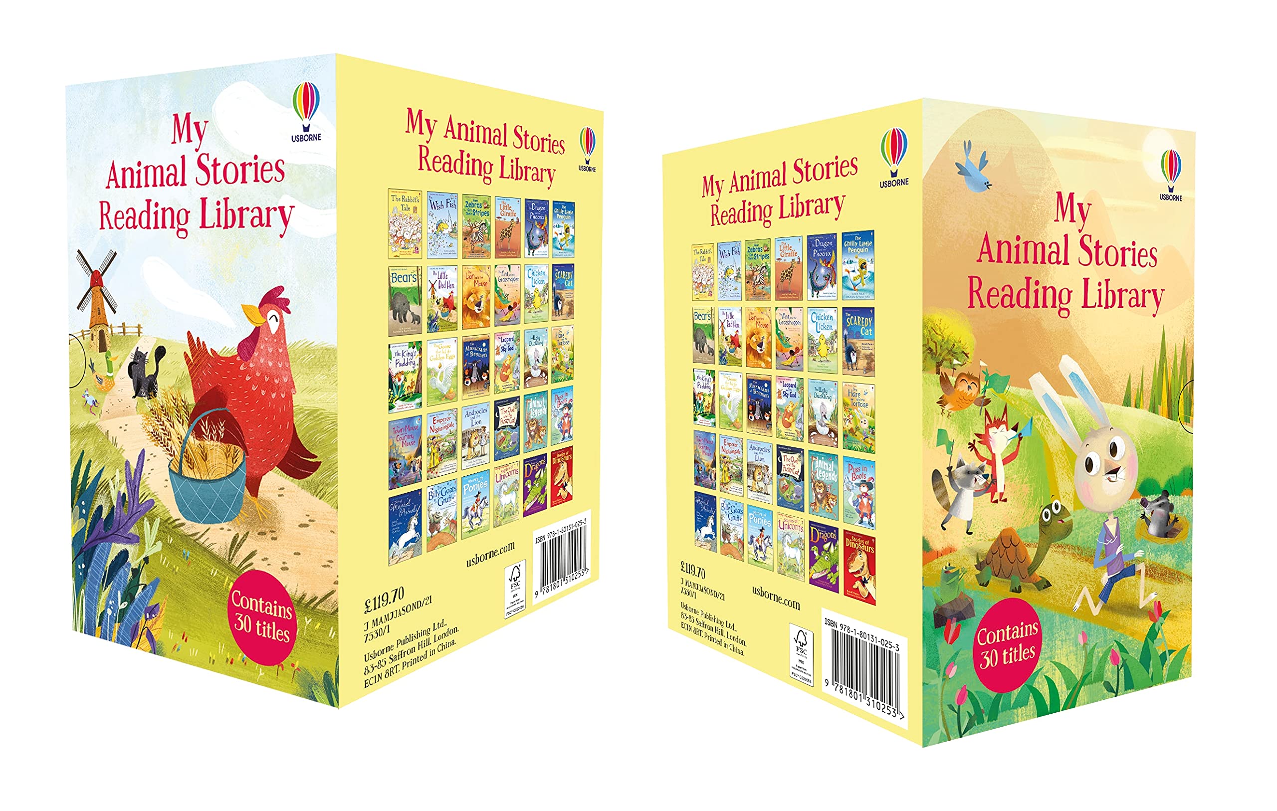 Usborne My Animal Stories Reading Library 30 Books Collection Set, paperback, Ages 5-7