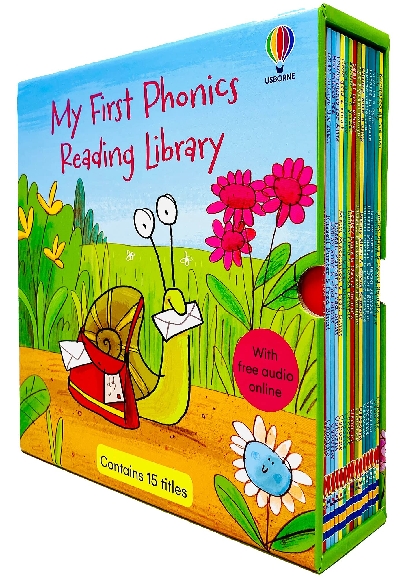 Usborne My First Phonics Reading Library 15 Books Collection Set - Paperback Phonics Readers for Ages 0-5