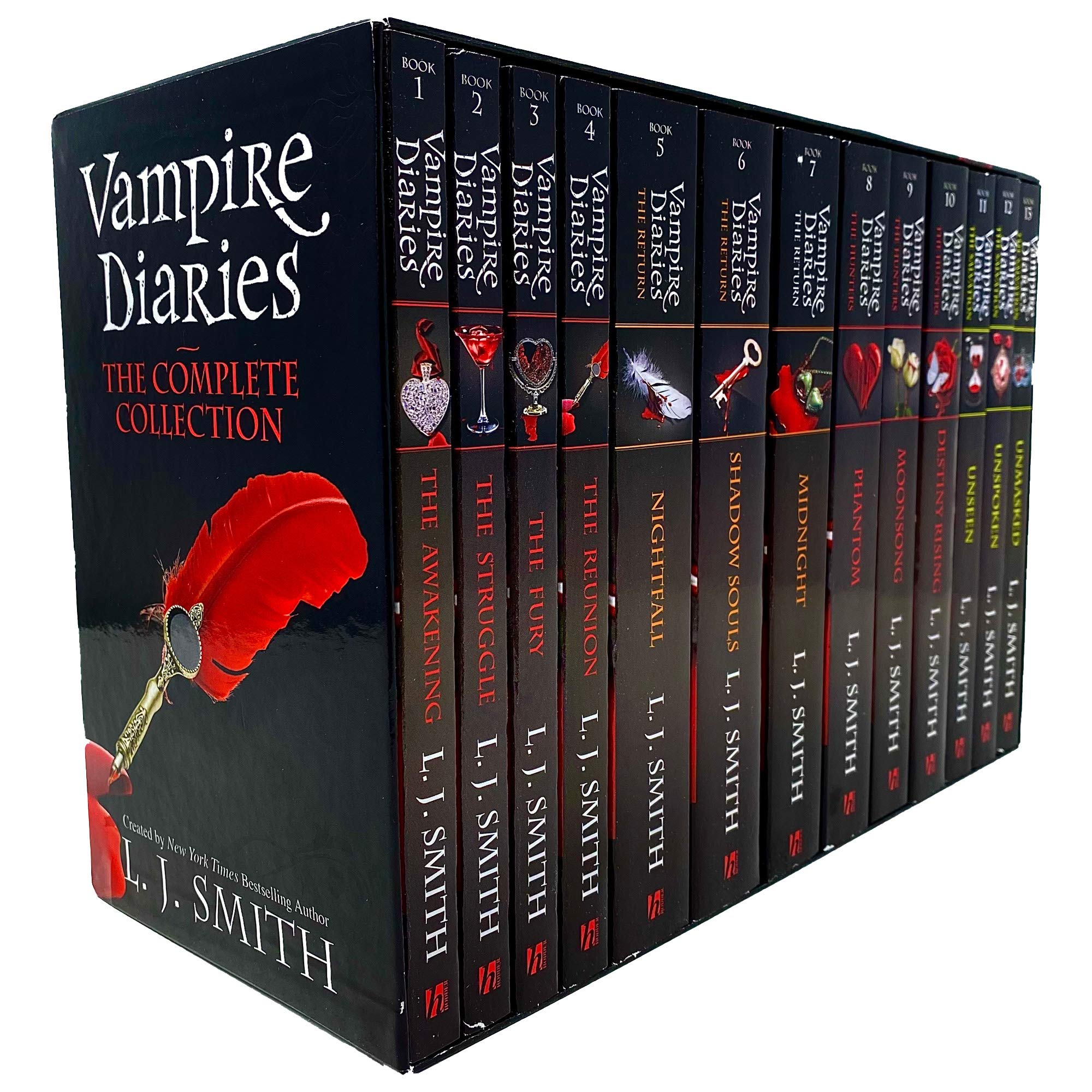Vampire Diaries Complete Collection 13 Books Box Set by L. J. Smith - Paperback - Young Adult Ages 12+